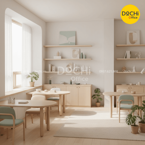 Thiết kế nội thất văn phòng nhỏ theo phong cách Hàn Quốc
