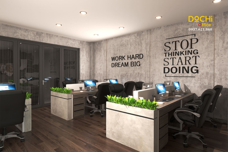 Khu vực cụm bàn làm việc