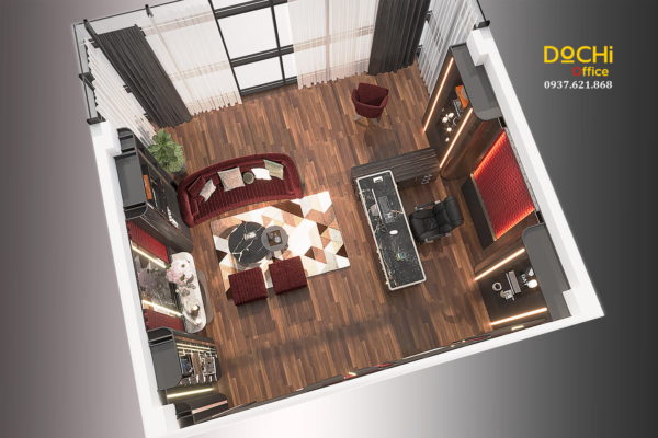 Thiết kế nội thất văn phòng giám đốc LG phong cách Luxury