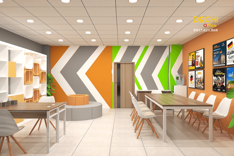 Khu vực thư viện tầng lửng