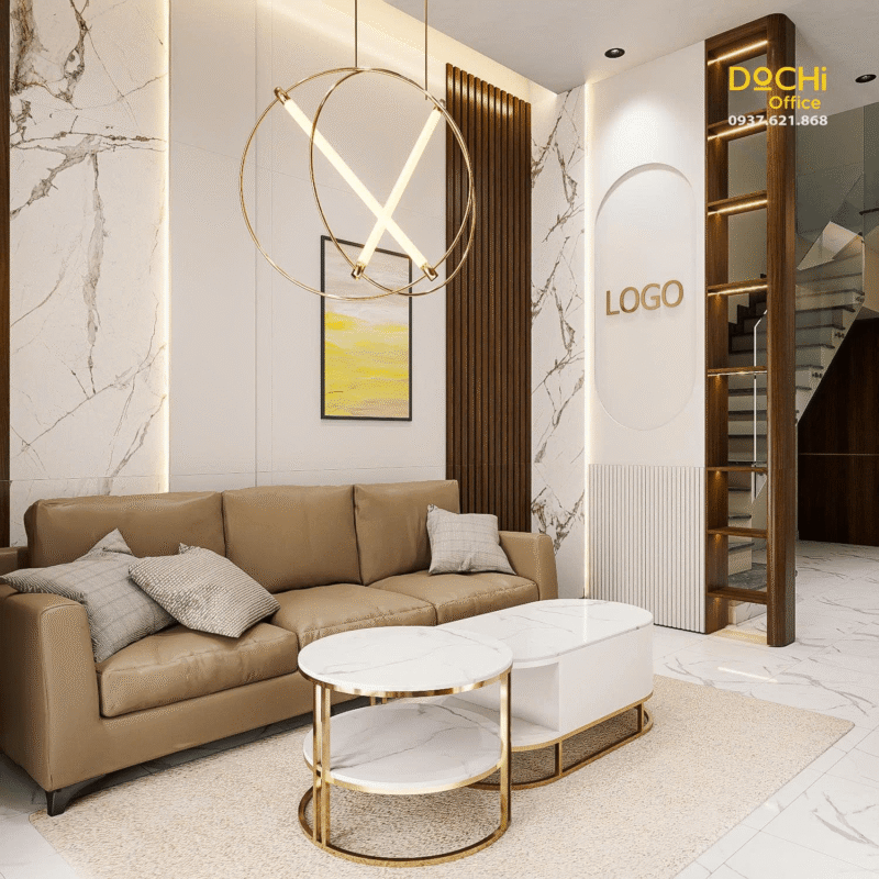 Khu vực tiếp khách tầng trệt