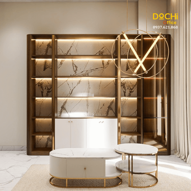 Khu vực tiếp khách tầng trệt