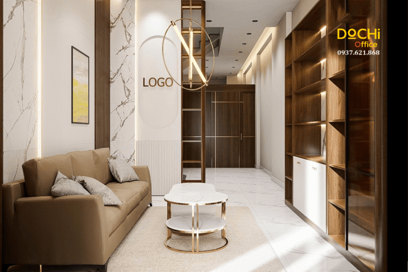 Khu vực tiếp khách tầng trệt