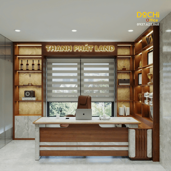 Thiết kế nội thất văn phòng giám đốc hiện đại, sang trọng