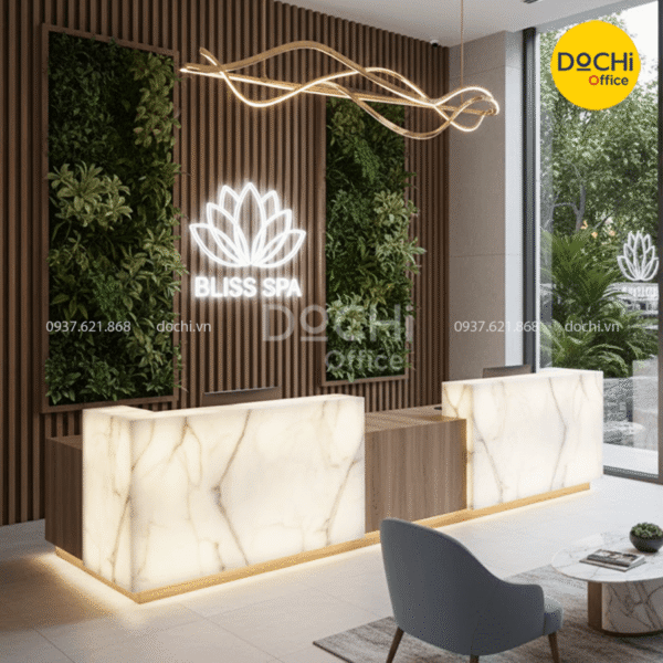 Lợi ích khi có quầy lễ tân Spa đẹp và ấn tượng
