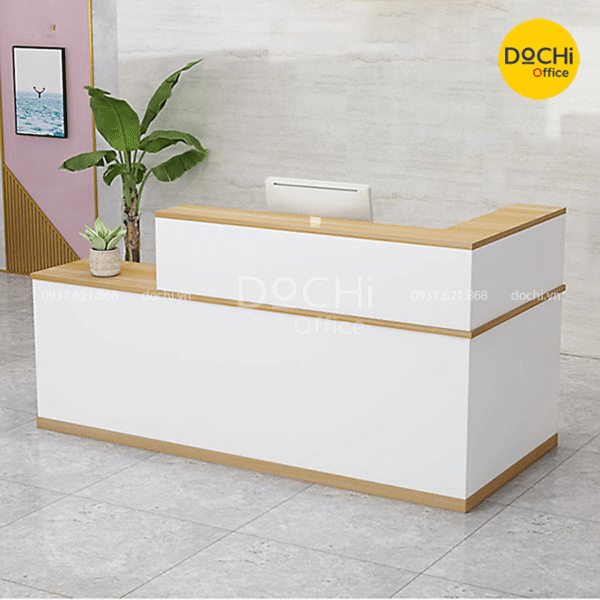 Mẫu quầy lễ tân Spa chữ L