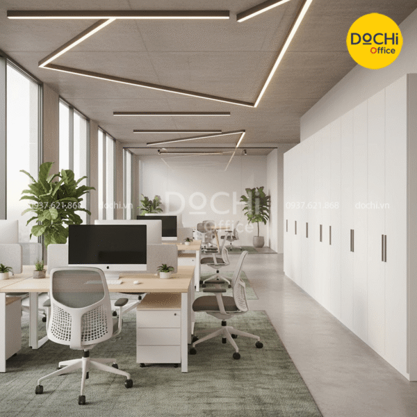 Mẫu thiết kế nội thất văn phòng phong cách hiện đại