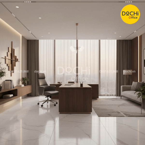 Mẫu thiết kế nội thất văn phòng giám đốc