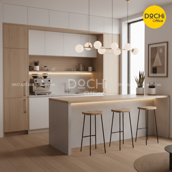 Mẫu thiết kế nội thất khu vực Pantry của văn phòng