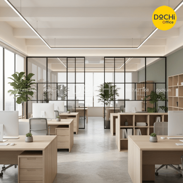 Mẫu thiết kế nội thất văn phòng phong cách Hàn Quốc