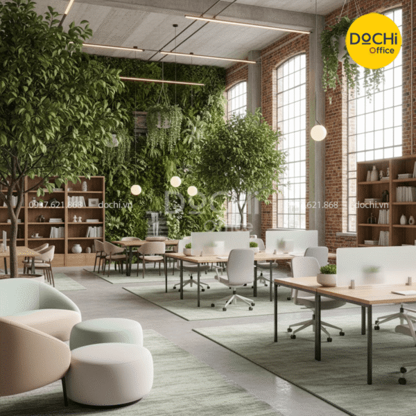Hướng dẫn bố trí nội thất cho văn phòng xanh phù hợp