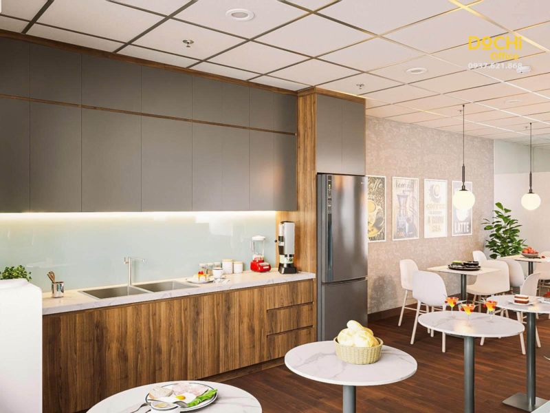 Không gian pantry và khu thư giãn