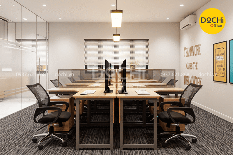 Thiết kế nội thất khu vực làm việc nhân viên