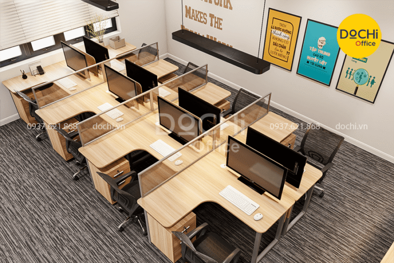 Thiết kế nội thất khu vực làm việc nhân viên