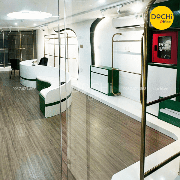 Bố cục tổng thể nội thất văn phòng Thiên Kim 60m2