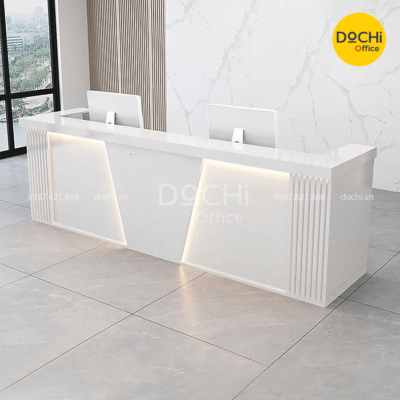 Đặc điểm nổi bật của quầy lễ tân hiện đại QLT096