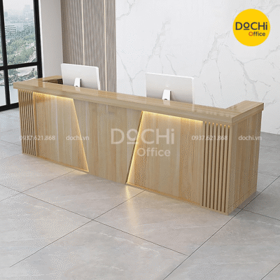 Đặc điểm nổi bật của quầy lễ tân hiện đại QLT096