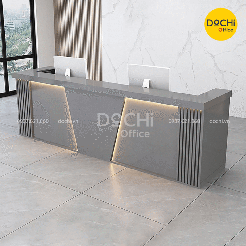 Đặc điểm nổi bật của quầy lễ tân hiện đại QLT096