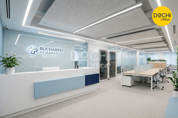 Mẫu thiết kế nội thất công ty dược Bucharest