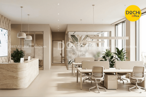 Mẫu thiết kế nội thất công ty dược Sofia sáng tạo