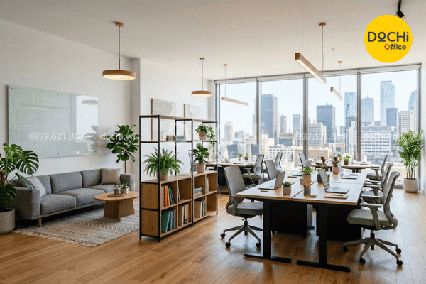 Mẫu thiết kế nội thất văn phòng 80m2 đẹp theo các phong cách