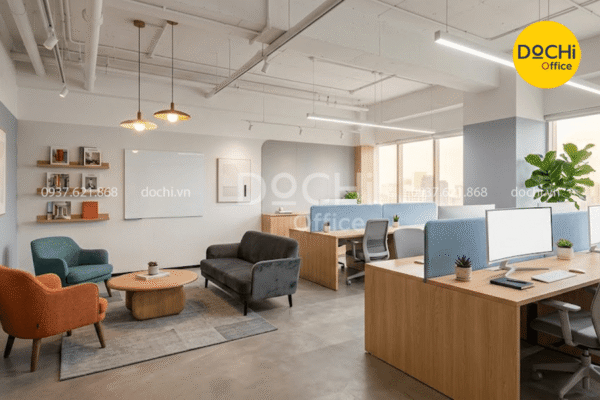 Bí quyết bố trí nội thất văn phòng 80m2 cho từng khu vực