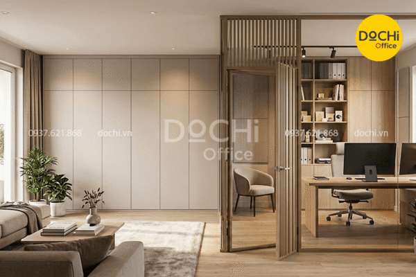 Mẫu thiết kế căn hộ kết hợp văn phòng