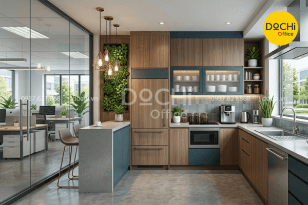 Kinh nghiệm thiết kế và tối ưu Pantry cho văn phòng