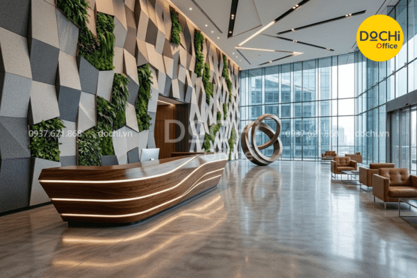 Các yếu tố tạo nên một sảnh văn phòng chuyên nghiệp