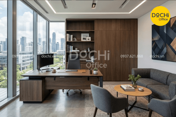 Bố trí nội thất phòng làm việc cho quản lý, giám đốc