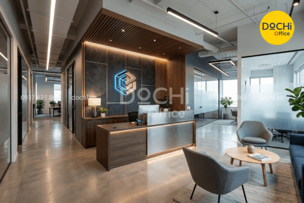 Bố trí nội thất khu vực lễ tân, tiếp khách