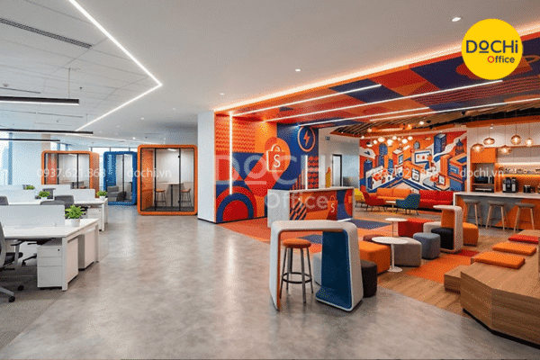 Thiết kế văn phòng phong cách sáng tạo