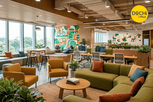 Mẫu thiết kế nội thất văn phòng của các công ty công nghệ hàng đầu Grab