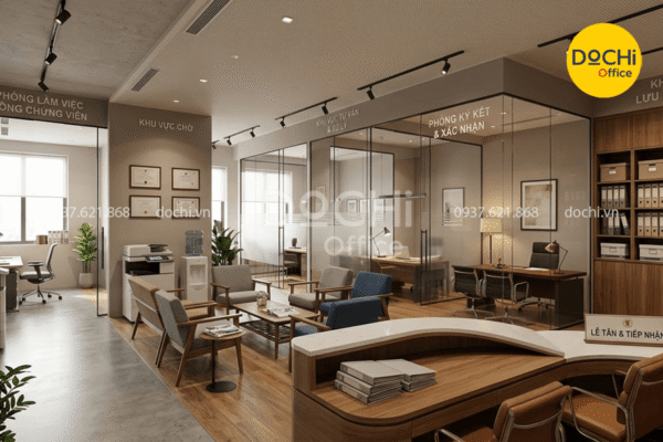 Các hạng mục không gian trong văn phòng công chứng