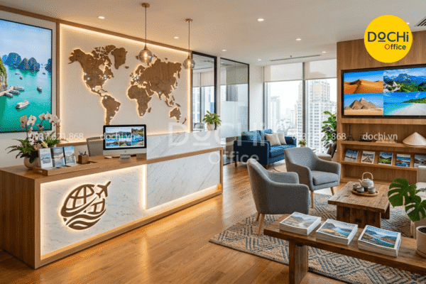 Tổng hợp các ý tưởng nội thất văn phòng công ty du lịch theo nhiều phong cách