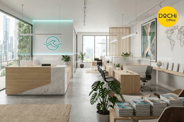 Tổng hợp các ý tưởng nội thất văn phòng công ty du lịch theo nhiều phong cách