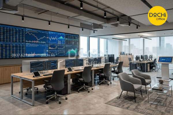 Thiết kế văn phòng giao dịch công ty Ngân hàng – Tài chính