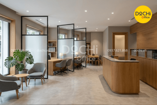 Thiết kế phòng giao dịch công ty Công Chứng