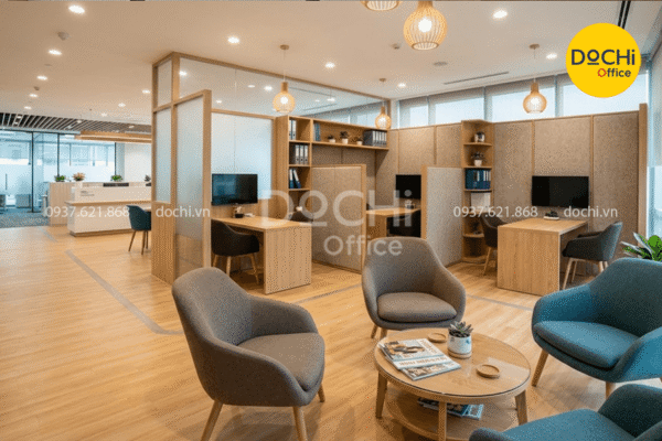 Thiết kế khu vực làm việc với khách hàng