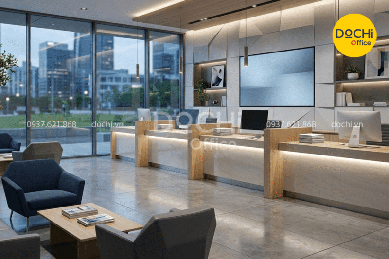 12+ Mẫu thiết kế văn phòng giao dịch hiện đại, chuyên nghiệp