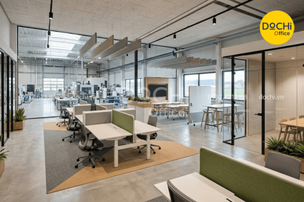 Xu hướng thiết kế, bố trí văn phòng nhà máy hiện nay
