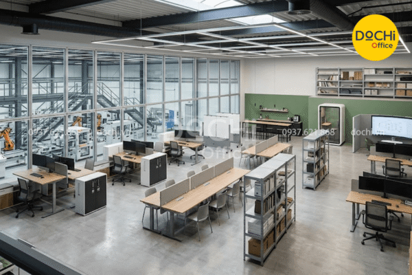 15+ Mẫu thiết kế văn phòng nhà máy hiệu quả, tối ưu không gian làm việc