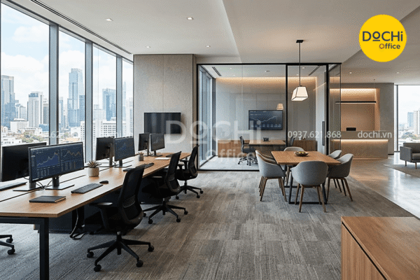 Tổng hợp các mẫu thiết kế nội thất chuyên nghiệp văn phòng công ty tài chính