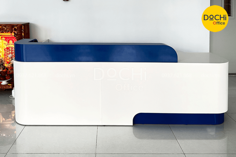 Khu vực lễ tân - quầy tiếp đón công ty INDUS Bình Chánh