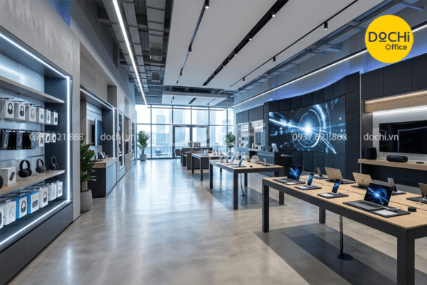 Thiết kế nội thất showroom đồ công nghệ