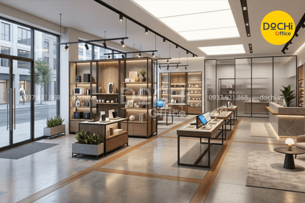 Tiêu chuẩn thiết kế và bố trí nội thất showroom