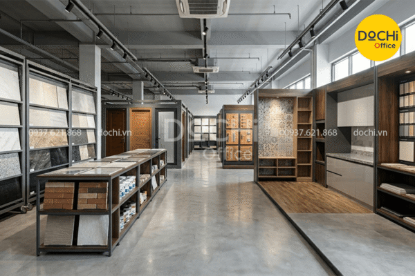 Thiết kế nội thất showroom vật liệu xây dựng
