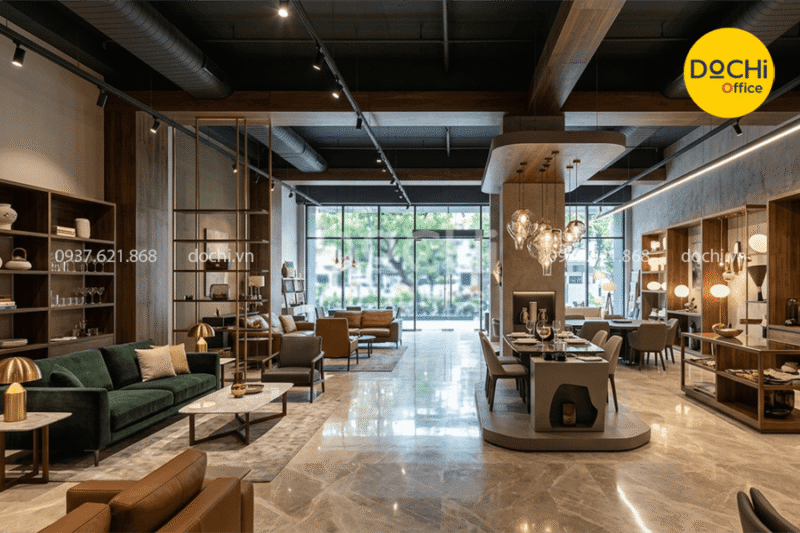 Thiết kế nội thất showroom chuyên nghiệp, ấn tượng