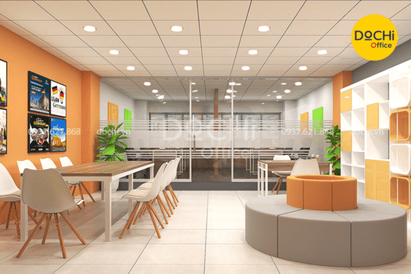 DOCHI OFFICE - Đơn vị thiết kế thi công nội thất trung tâm ngoại ngữ chuyên nghiệp