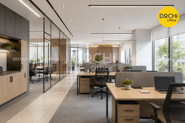 Kinh nghiệm thiết kế nội thất văn phòng 70m2 tối ưu cho doanh nghiệp